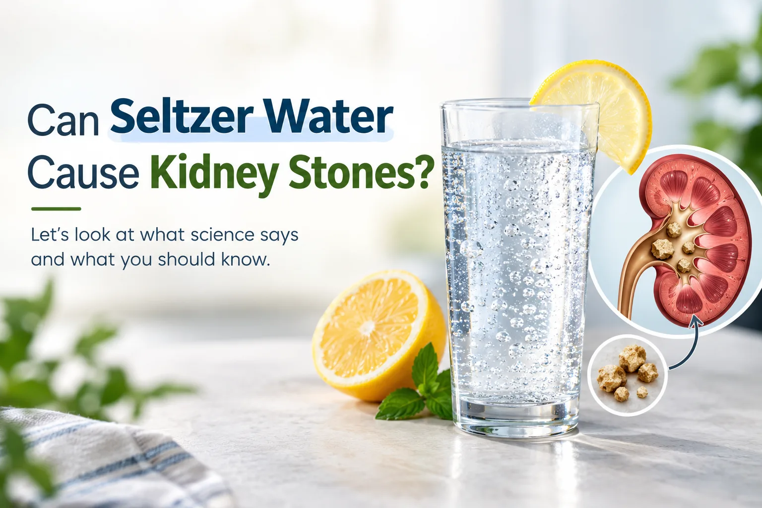Can Seltzer Water Cause Kidney Stones? Can Seltzer Water Cause Kidney Stones?